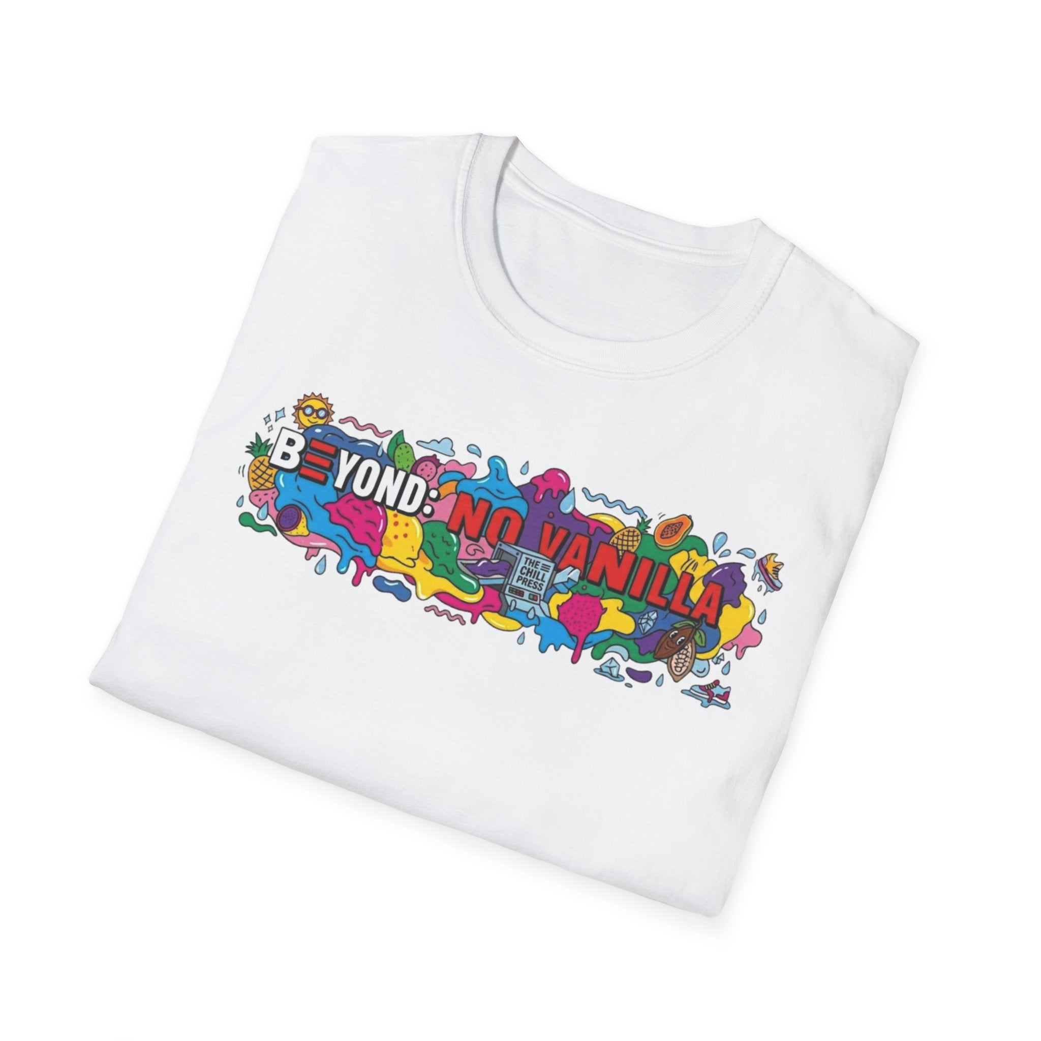 Beyond Vanilla Graphic T-Shirt — Colorful Retro Pop Art Tee