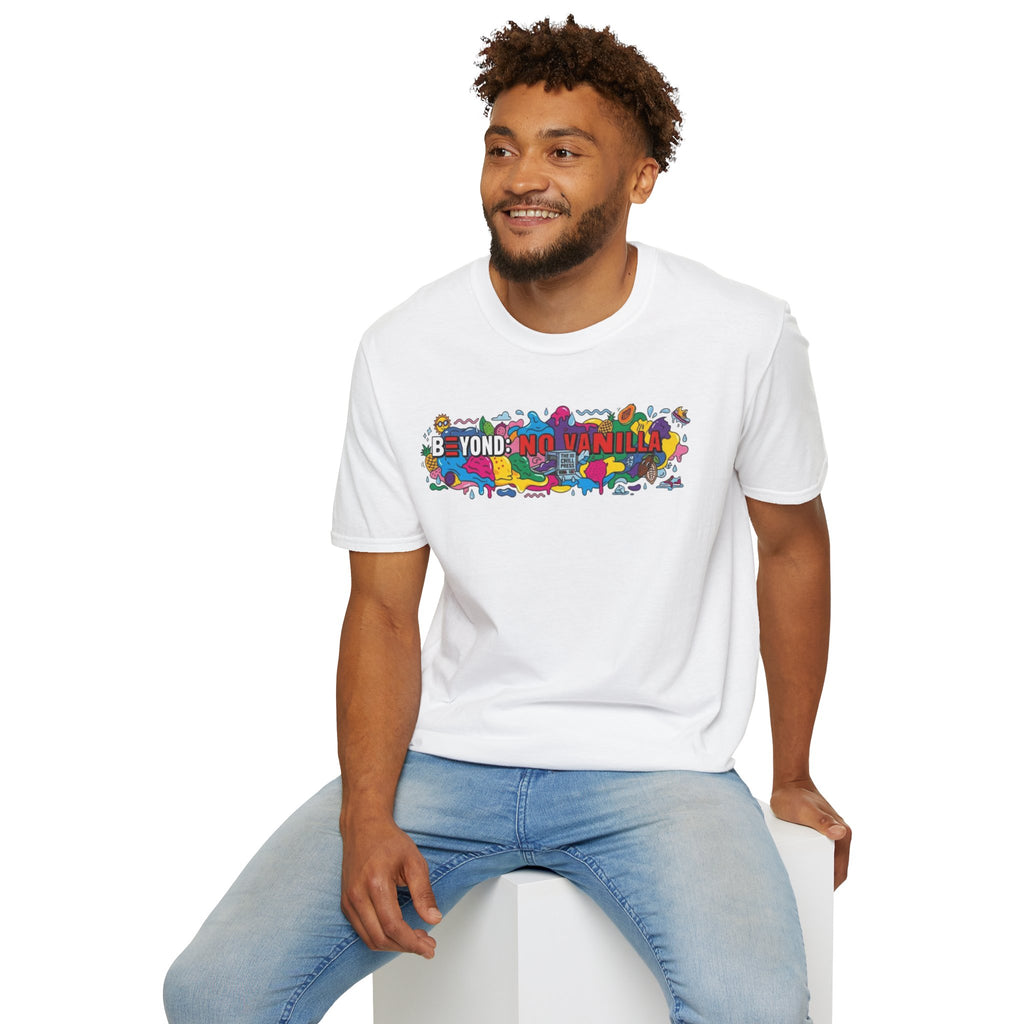 Beyond Vanilla Graphic T-Shirt — Colorful Retro Pop Art Tee