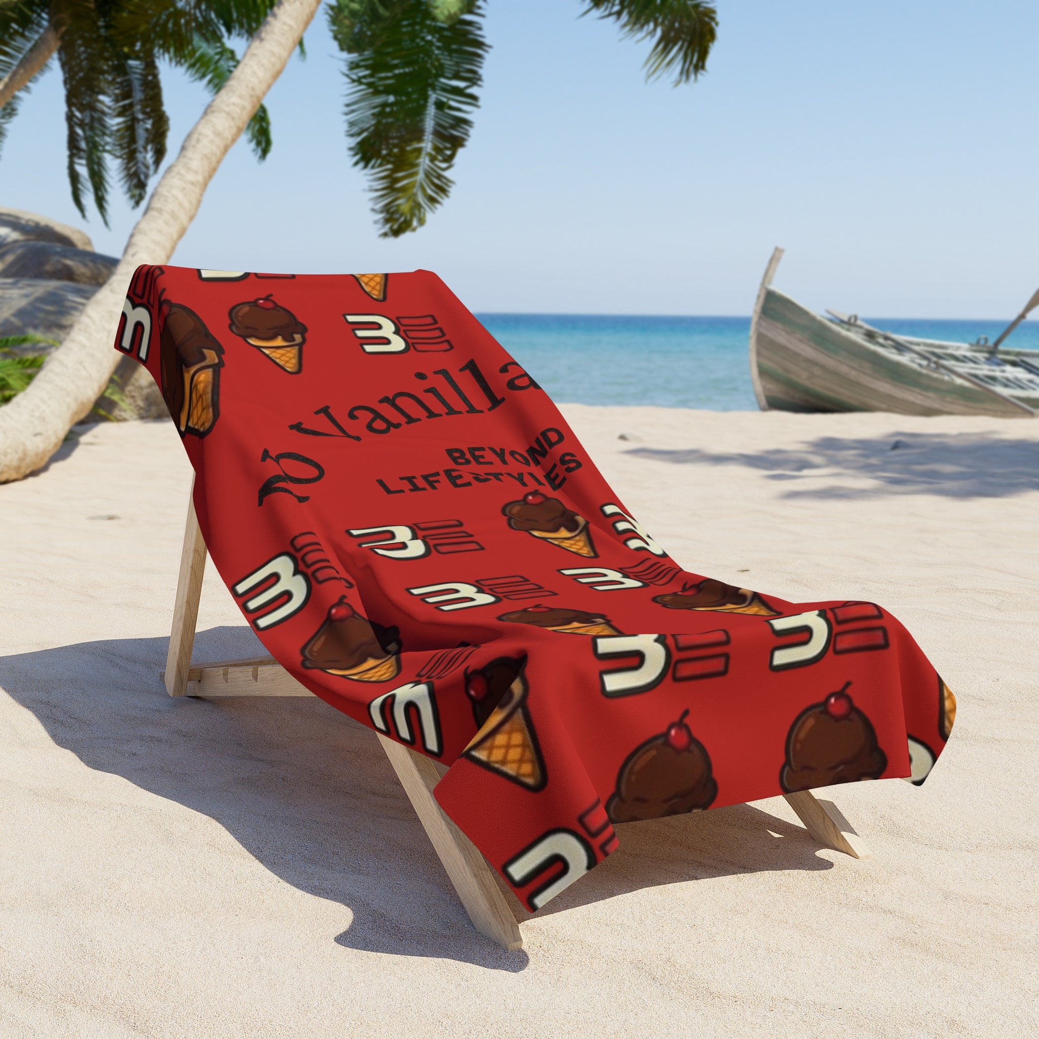 No Vanilla Beyond Lifestyles Beach Towel