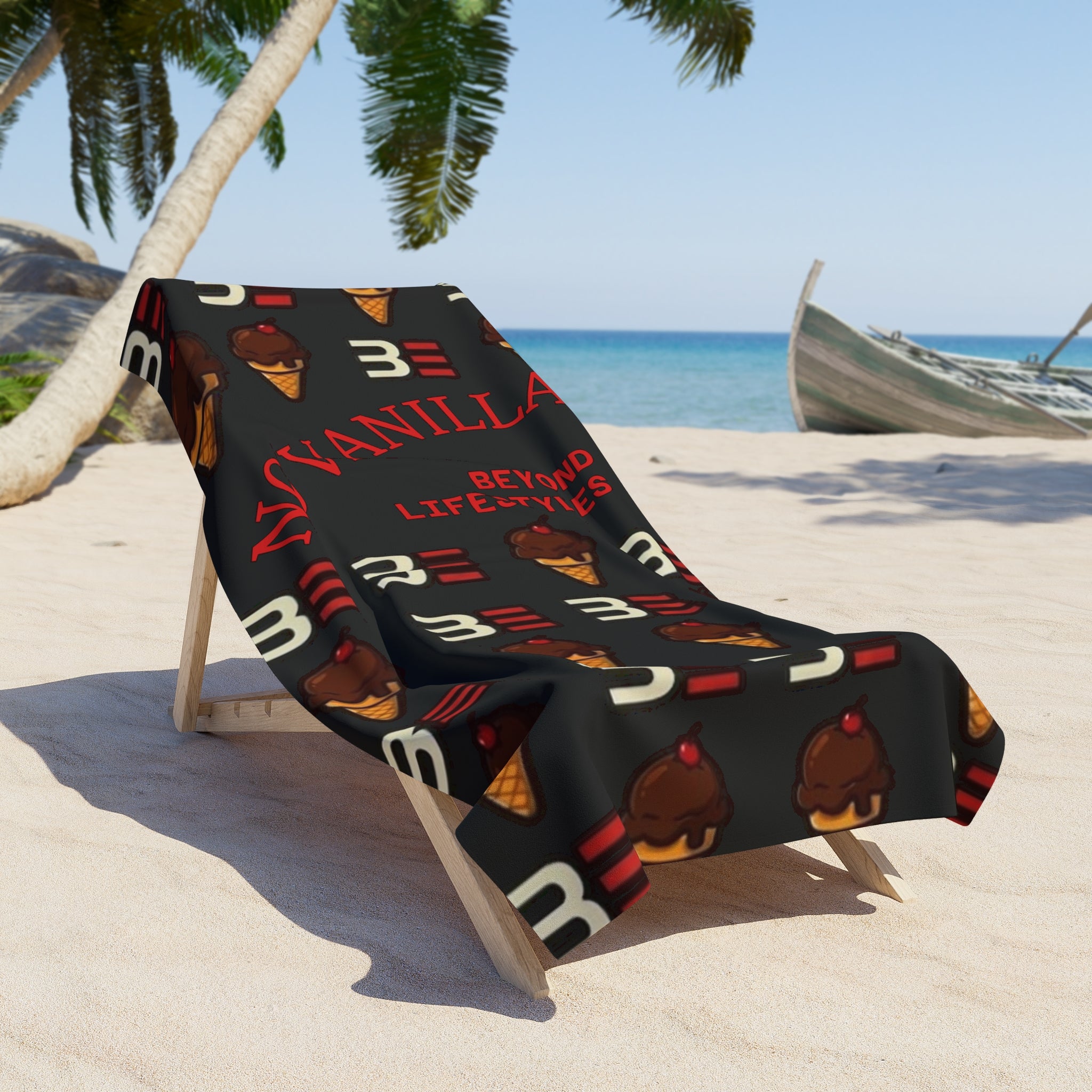 No Vanilla Beyond Lifestyles Beach Towel