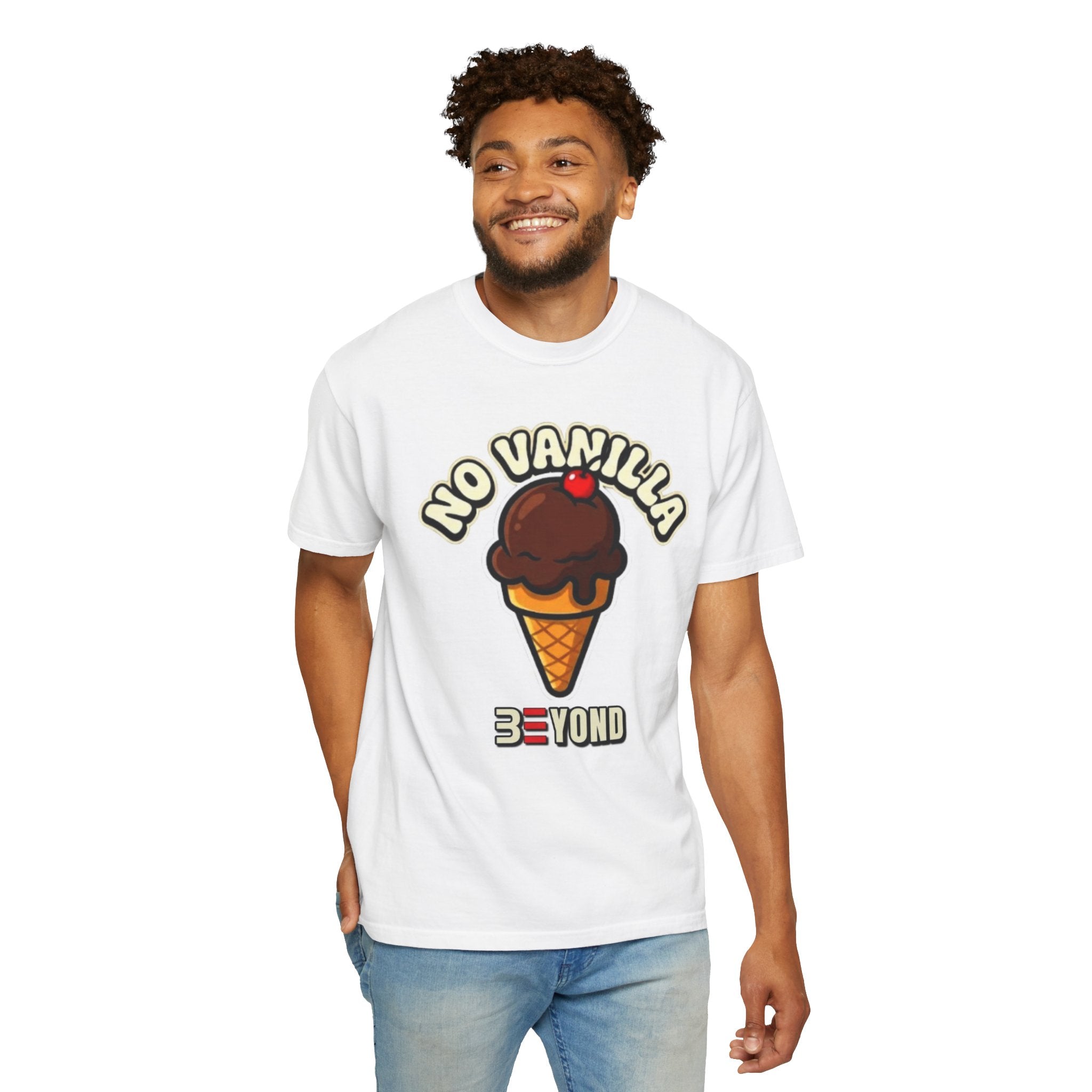 No Vanilla Ice Cream T‑Shirt — Chocolate Cone Graphic Tee