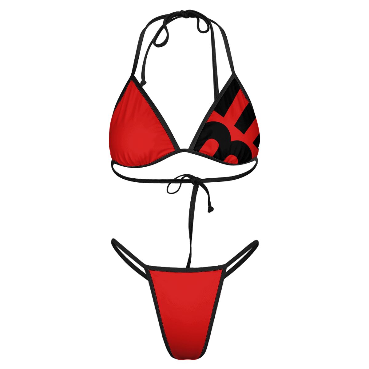 Thong Bikini With Beyond Logo on left side