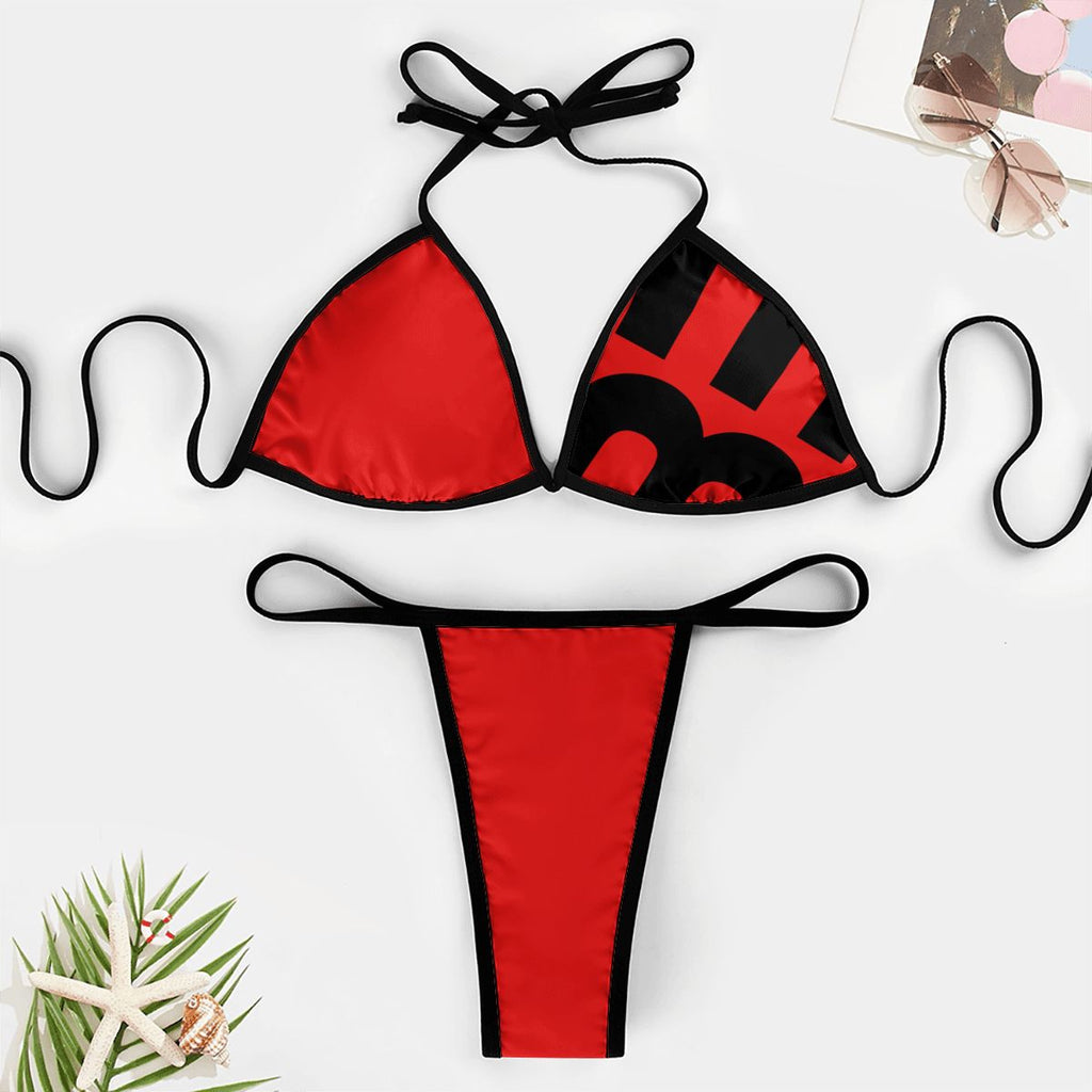 Thong Bikini With Beyond Logo on left side